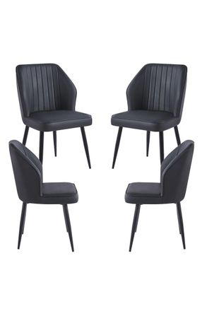 Regalos Miguel Packs Sillas Comedor - Pack 4 Sillas Wenye - Negro