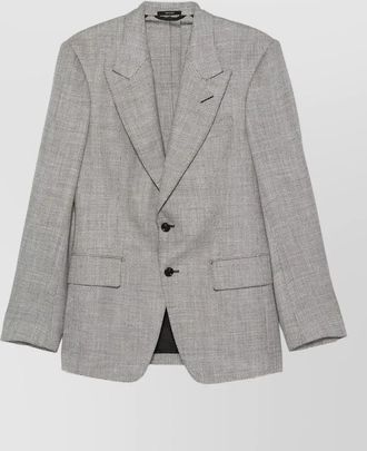 Tom Ford herringbone single-breasted blazer