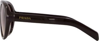 Prada 0PRC05S-27I70X57 Gradient Tinted Acetate Sunglasses - Black