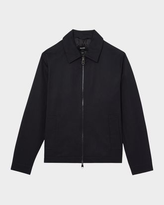 Reiss Men & apos;s Preach Lyocell-Cotton Twill Full-Zip Jacket