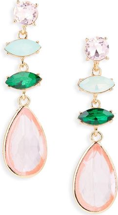 Tasha Stone Drop Earrings in Mint/Pink/Emerald at Nordstrom Rack