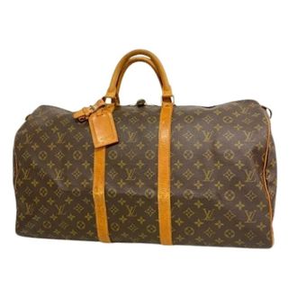 Louis Vuitton Pre-owned Weekend Bags, unisex, Brown, Size: ONE SIZE Pre-owned Monogram Keepall 55 Boston Bag