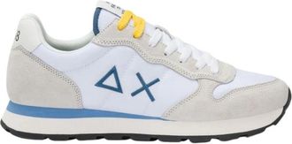 Sun 68 Tom Solid Sneaker - Heren - Sneakers - Wit - 41 EU - Leer - Schoenen