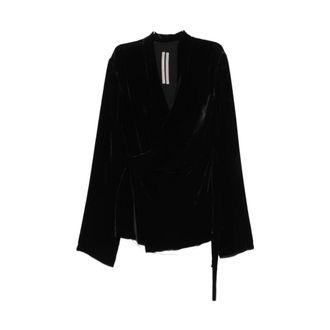 Rick Owens Dames, Blouses & Shirts, Zwart, Maat: L
