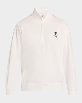 Brunello Cucinelli Men & apos;s Cotton-Blend Quarter-Zip Sweatshirt