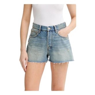 Won Hundred Dames, Korte broeken, Blauw, Maat: W26 Denim