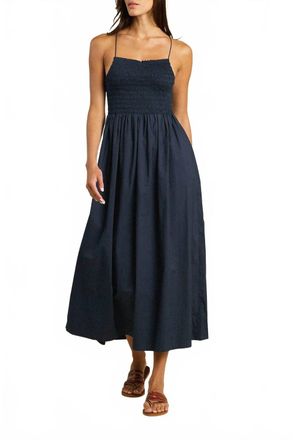 Trovata Carmen Midi Dress In Navy