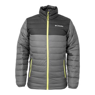 Columbia Powder Lite Herenjas - Heren - Winterjassen - Grijs - XS - Polyester - Jassen