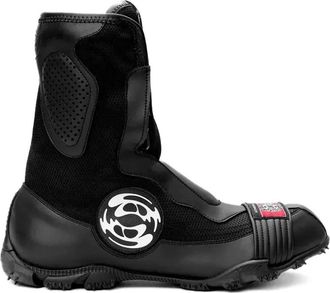 Rombaut Low Tide mesh-panelled combat boots - unisex - Polyurethane/Fabric/Fabric/Rubber - 44 - Black