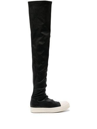 Rick Owens Stivali Stocking sopra il ginocchio - Nero