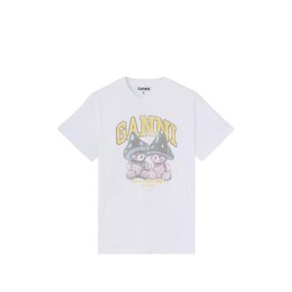 Ganni T-shirt With Mushroom Teddy