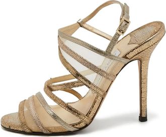 Jimmy Choo London Sandali in pelle 115mm - Oro