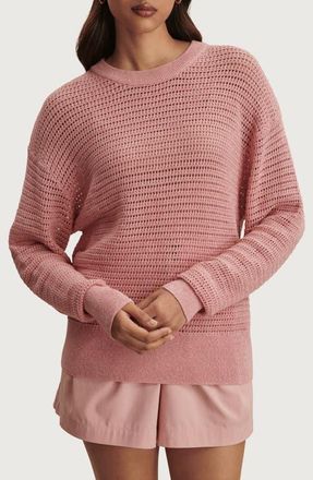 Varley Kershaw Crewneck Sweater in Brandy Rose at Nordstrom, Size Xx-Small