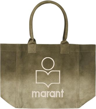 Isabel Marant Yenky Small Tote - Dames - Shoppers - Groen - ONE Size - Katoen - Tassen