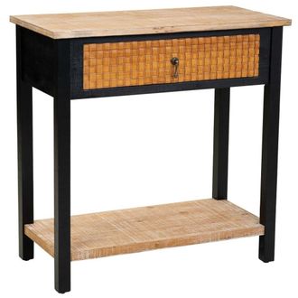 Wanderlust Deco Recibidor de madera con 1 cajon y 1 balda 80x38x82