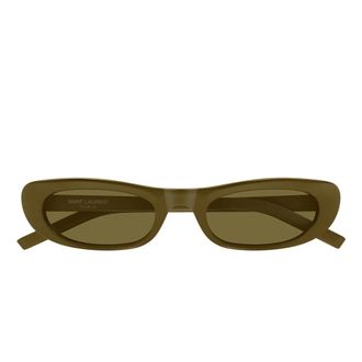 Saint Laurent SL 557 Shade Sunglasses - unisex - Saint Laurent - Sunglasses - Green - 53 MM - Accessories