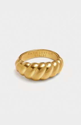 Katie Loxton Harper Twist Ring in Gold Coated at Nordstrom, Size Medium