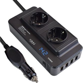 OEM Convertidor Inversor De Corriente De 200 W, 12 V A 220 V, Transformador De Onda Sinusoidal Modificada, Adaptador De Cargador, Toma De Encendedor De Au