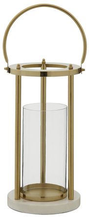 Fifty Five South Grosses Windlicht/Laterne Martina mit Marmorsockel 39 cm