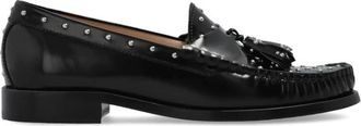 Stuart Weitzman Lottie loafers schoenen - Dames - Loafers - Zwart - 36 1/2 EU - Leer - Schoenen