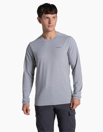 Craghoppers Mens Craghoppers Mens Abel Nosilife Long-Sleeved T-Shirt - Grey - Size: 42