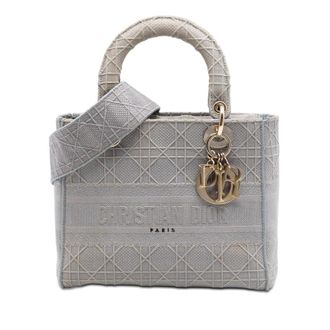 Dior Pre-owned Dior Medium Canvas Cannage Lady D Lite Ladies Y1GRCSFNLUUJEK6P
