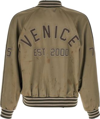 Golden Goose Mens Bicolor Acetate Bomber Clothing
