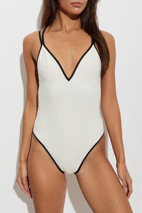 Balmain One-piece Swimsuit, Womens, White