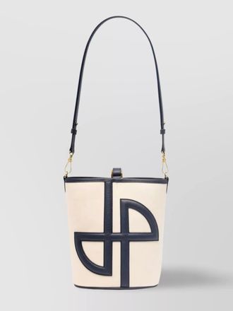 Patou leather small bucket bag