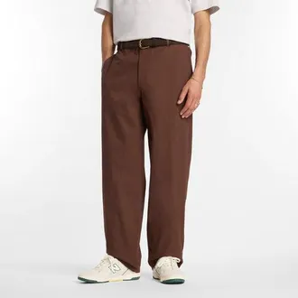 New Balance Hombre Numeric Standard Pant 32 en Marr&oacute;n, Sarga de algod&oacute;n, Talla XL