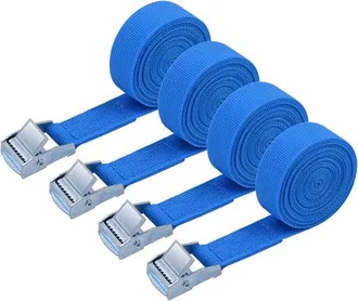 OEM Correas De Amarre Ajustables - 4 Correas De Amarre De Alta Presi&oacute;n De 2 M Con Cierre De Clip Para Transporte De Mercanc&iacute;as