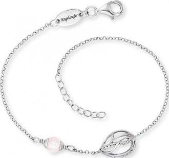 Engelsrufer Womens ERB-TEARLIFL-RQ-ZI Ladies Tear of Heaven Flower of Life Bracelet - Silver - One Size