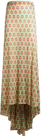 Etro Aurea-print train skirt - women - Viscose - 40 - Yellow