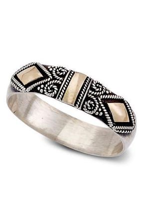 Samuel B. Thai 18K Yellow Gold & Sterling Silver Filigree Ring in Silver-Gold at Nordstrom Rack, Size 10