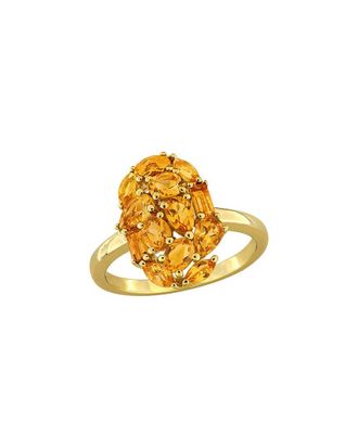 Rina Limor Silver 1.70 Ct. Tw. Citrine Cocktail Ring