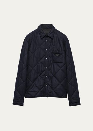 Prada Mens Padded Cashmere Overshirt