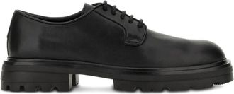 Hogan Leren Veterschoenen met Grove Zool - Heren - Veterschoenen - Zwart - 43 EU - Leer - Schoenen