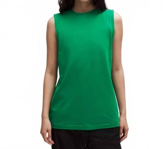 lululemon All Yours Crewneck Tank Top In Raceway Green