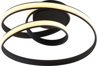 Lucande L&aacute;mpara De Techo Led sakina En Negro Metal - Lucande