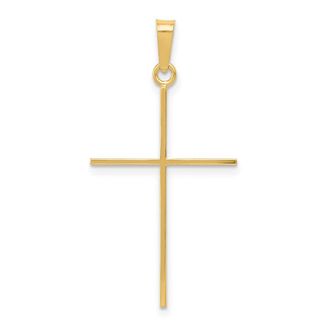 Diamond2Deal 14k Yellow Gold Cross Pendant