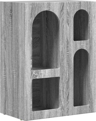 vidaXL Aparador Gris Sonoma 59 X 35 X 80.5 Cm Madera De Ingenier&iacute;a Vidaxl