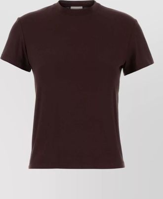Magda Butrym stretch cupro crew neck short sleeve top