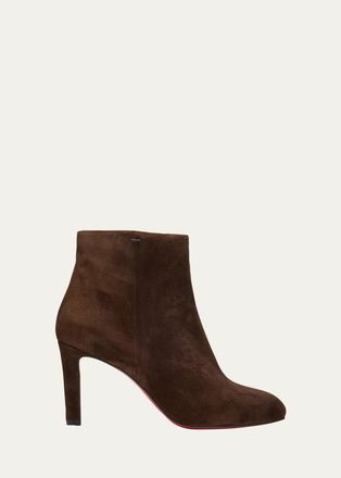 Christian Louboutin 85mm Fannylove Suede Booties