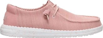 Hey Dude Womens Wendy Stretch Sox Slip-On Shoes In Dusty Pink