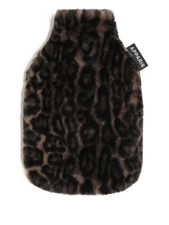 Apparis leopard Meena hot water bottle - unisex - Recycled Polyester - One Size - Brown