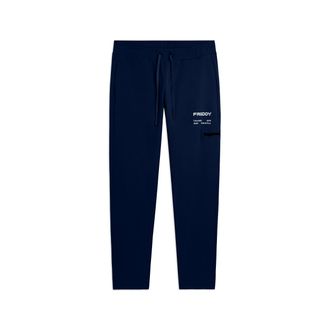 Freddy Pantaloni sportivi gamba dritta con tasca laterale e logo
