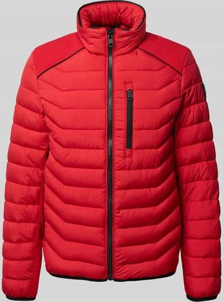Tom Tailor Regular Fit Steppjacke mit Reißverschluss in Rot, Größe XXXL