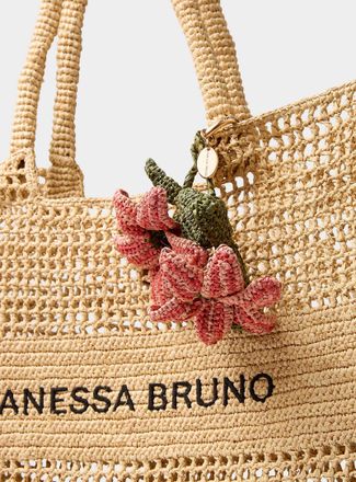 Vanessa Bruno Womens Malagasy raffia handbag charms