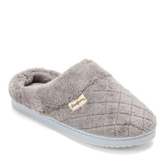 Dearfoams Libby Quilted Terry Clog Slipper in Medium Grey at Nordstrom, Size X-Large