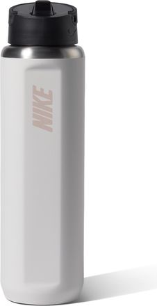 Nike Recharge Stainless Steel Straw Bottle (24 oz) in White | N1013795-122